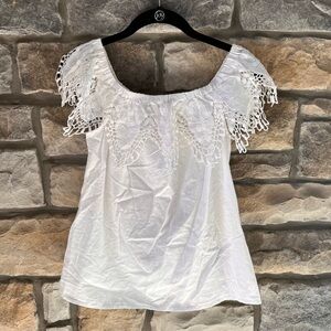 100% Cotton Off the Shoulder Top Sz XS